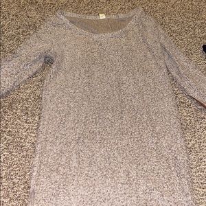 A brown and grey sweater. Brand new
